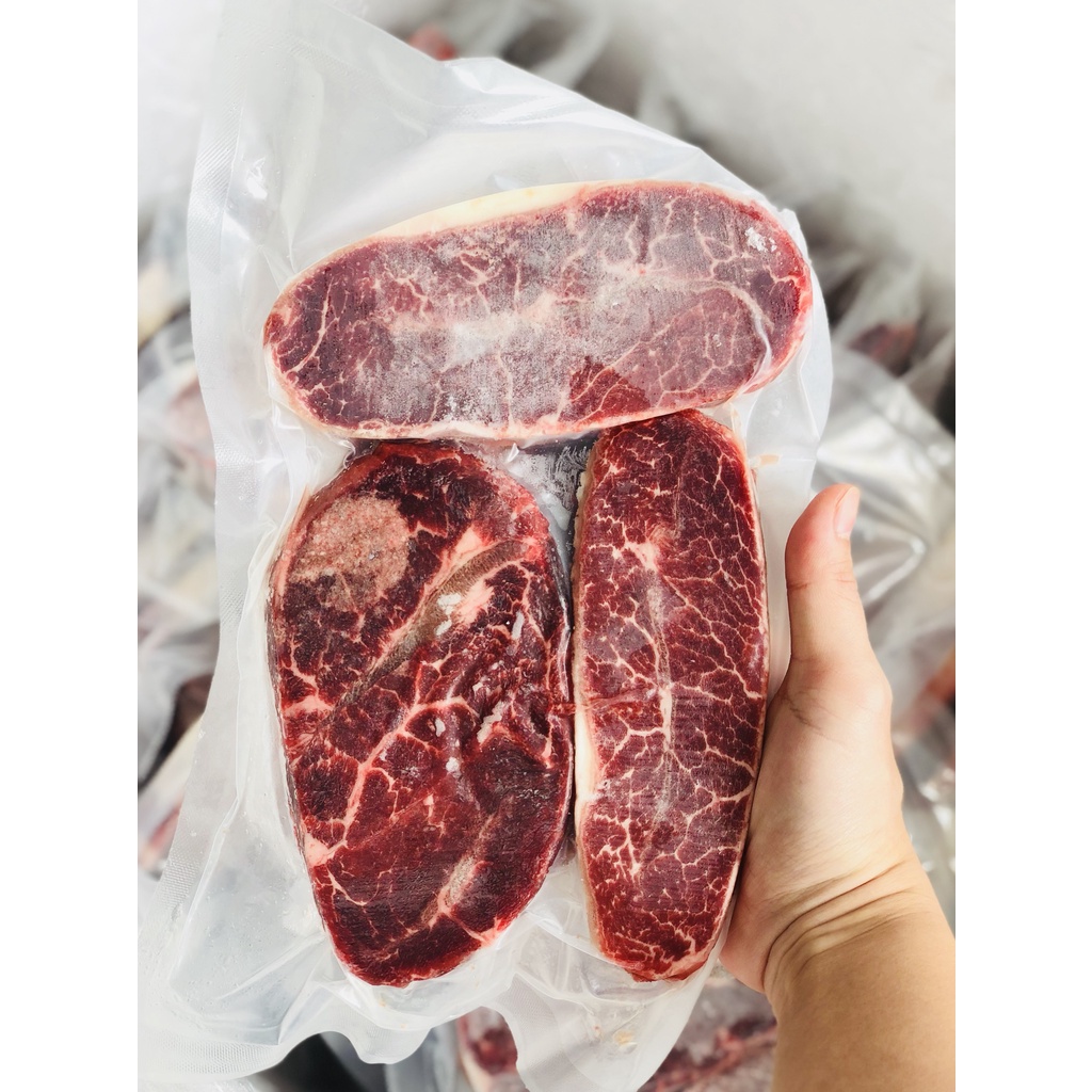 Lõi vai bò Mỹ túi 500g và 1kg làm steak, nướng bbq