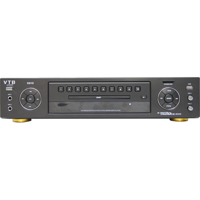Đầu Karaoke K910 - Không kén đĩa, đọc tốt nhiều định dạng video