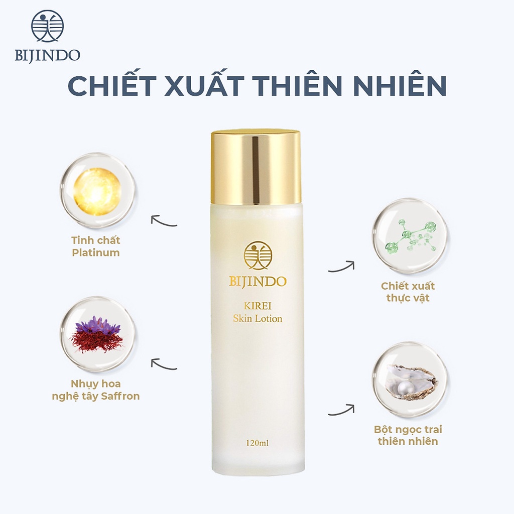 Nước cân bằng BIJINDO mini size lotion hoa hồng thu nhỏ lỗ chân lông cho da nhạy cảm 15ml