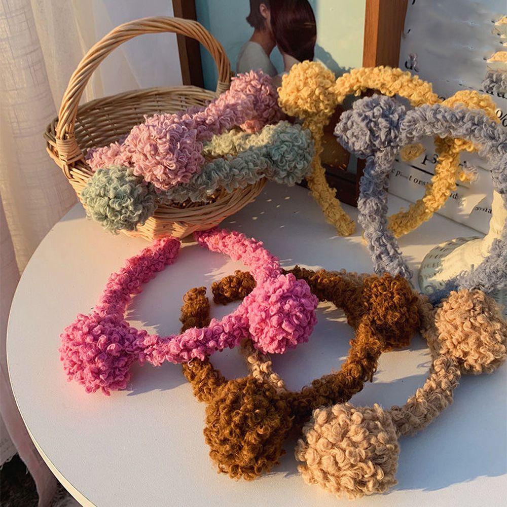 NICKOLAS Băng Đô Cài Tóc Tai Gấu Nhỏ Dễ Thương Phong Cách Nhật Bản Cho Nữ