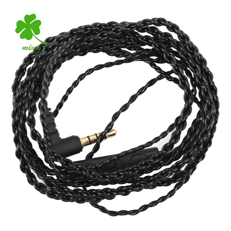 Dây cáp âm thanh thay thế 3.5mm TRS 4 lõi đồng có mic điều chỉnh âm lượng