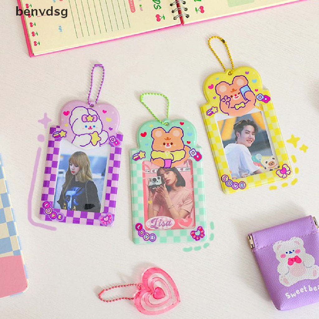 Benvdsg &gt; Ví Đựng Ảnh Thẻ Hình Thỏ Kawaii Kpop Bảo Vệ Ảnh Thần Tượng