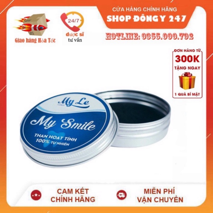 ✅ Tẩy trắng răng, làm trắng răng bằng than hoạt tính My Smile - 100% từ thiên nhiên