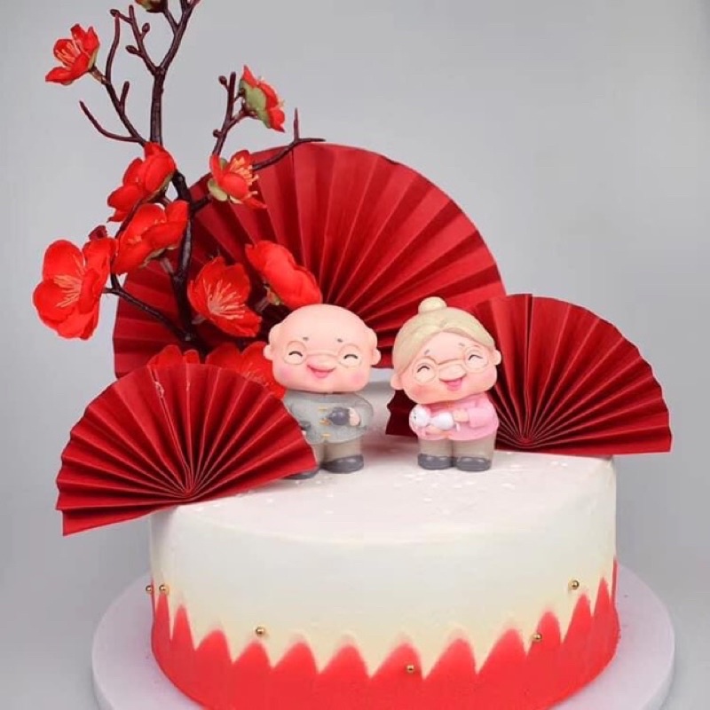 Ông Bà trang trí bánh kem, có 6 mẫu ạ