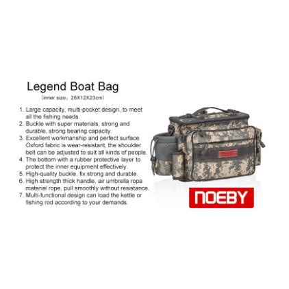 TÚI Đựng Đồ Câu Lure NOEBY LEGEND BOAT BAG