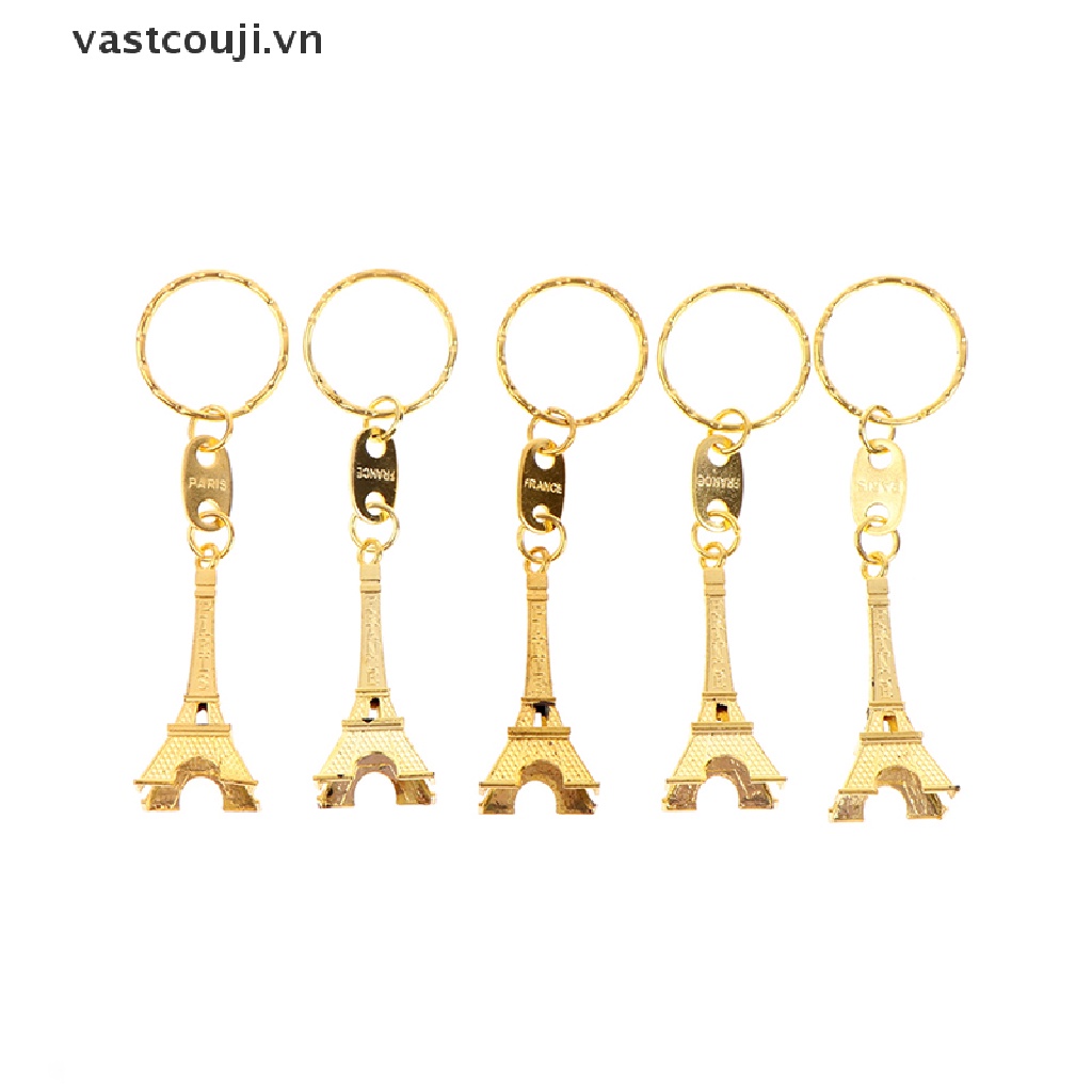 Set 5 Móc Khóa Tháp Eiffel Thời Trang