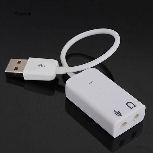 Card âm thanh USB 2.0 3D Virtual 7.1 cho máy tính