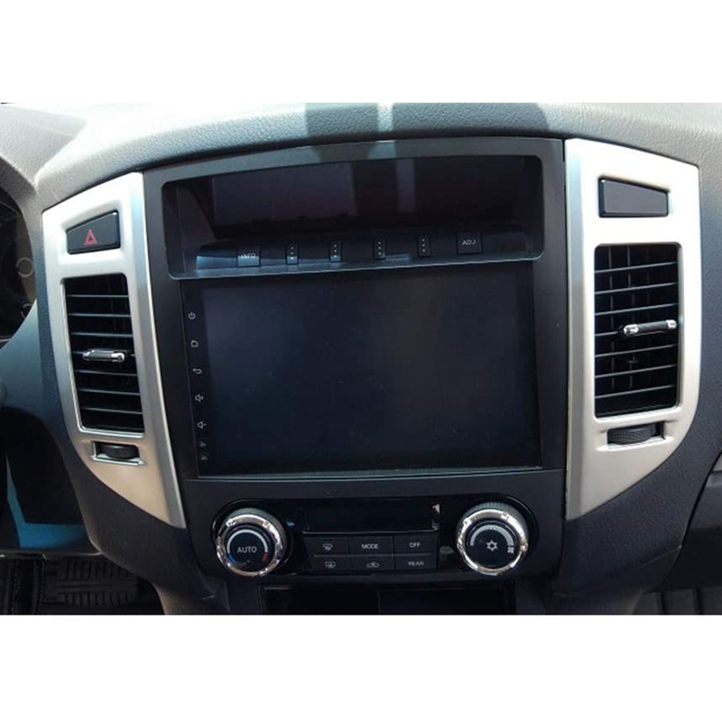 Khung Viền Máy Điều Hòa Xe Hơi Mitsubishi Pajero IV V80 Montero 2008-2020 Bằng Chrome