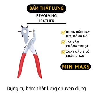 Kìm Bấm Nịt - Dụng Cụ Bấm Lỗ Dây Nịt, Dây Da Đồng Hồ, Thắt Lưng, Giày Dép 4662 [MINMAXS]