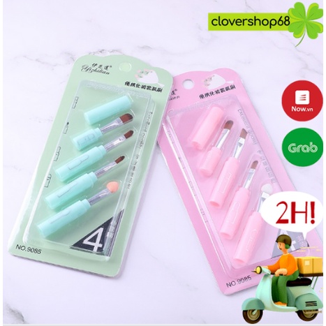 Set 5 bộ cọ trang điểm cầm tay mini