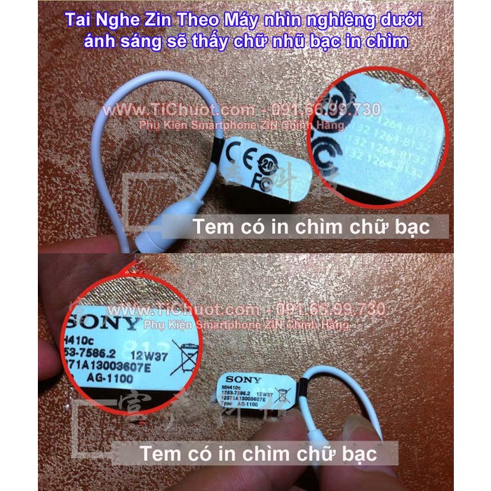 [Chính Hãng] Tai Nghe Sony MH410c Earbuds Xperia Z3/ C5/ XA1/ XA2 ZIN Theo Máy