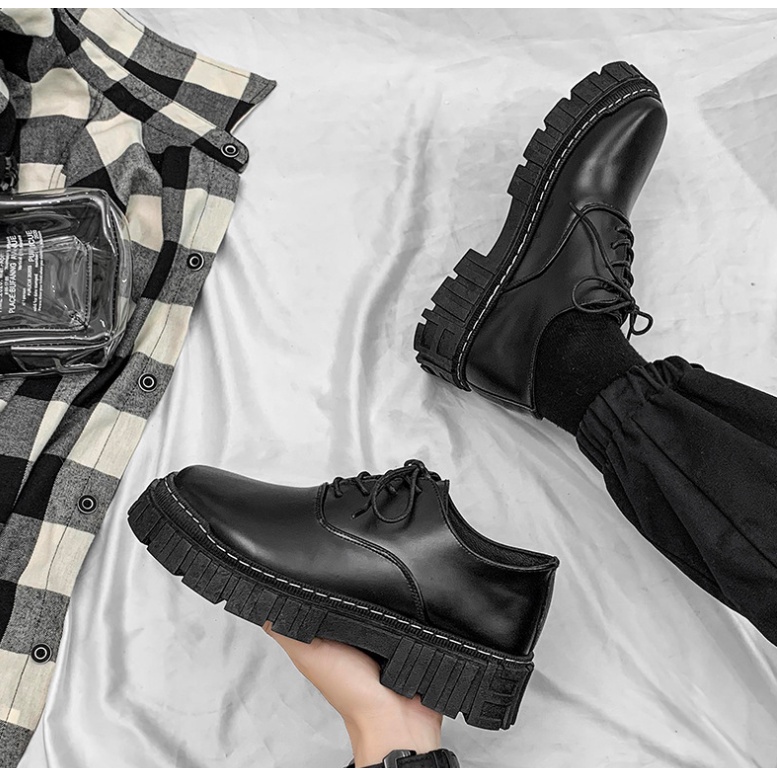 Giày nam cổ thấp dr martens nam hàn quốc tăng chiều cao 6 cm MD New 2022