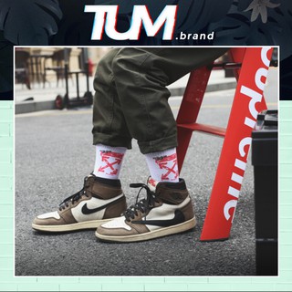 Tất, Vớ Nam Nữ 04TUM cố cao 👟 offwhite Streetwear phong cách đường phố âu mỹ