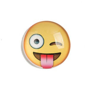 Cabochon magnets decorated with Emoji