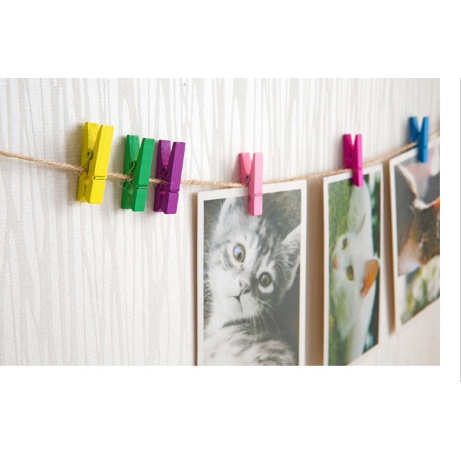 Kẹp gỗ DIY handmade dùng để kẹp hình ảnh trang trí - MyNa Mart