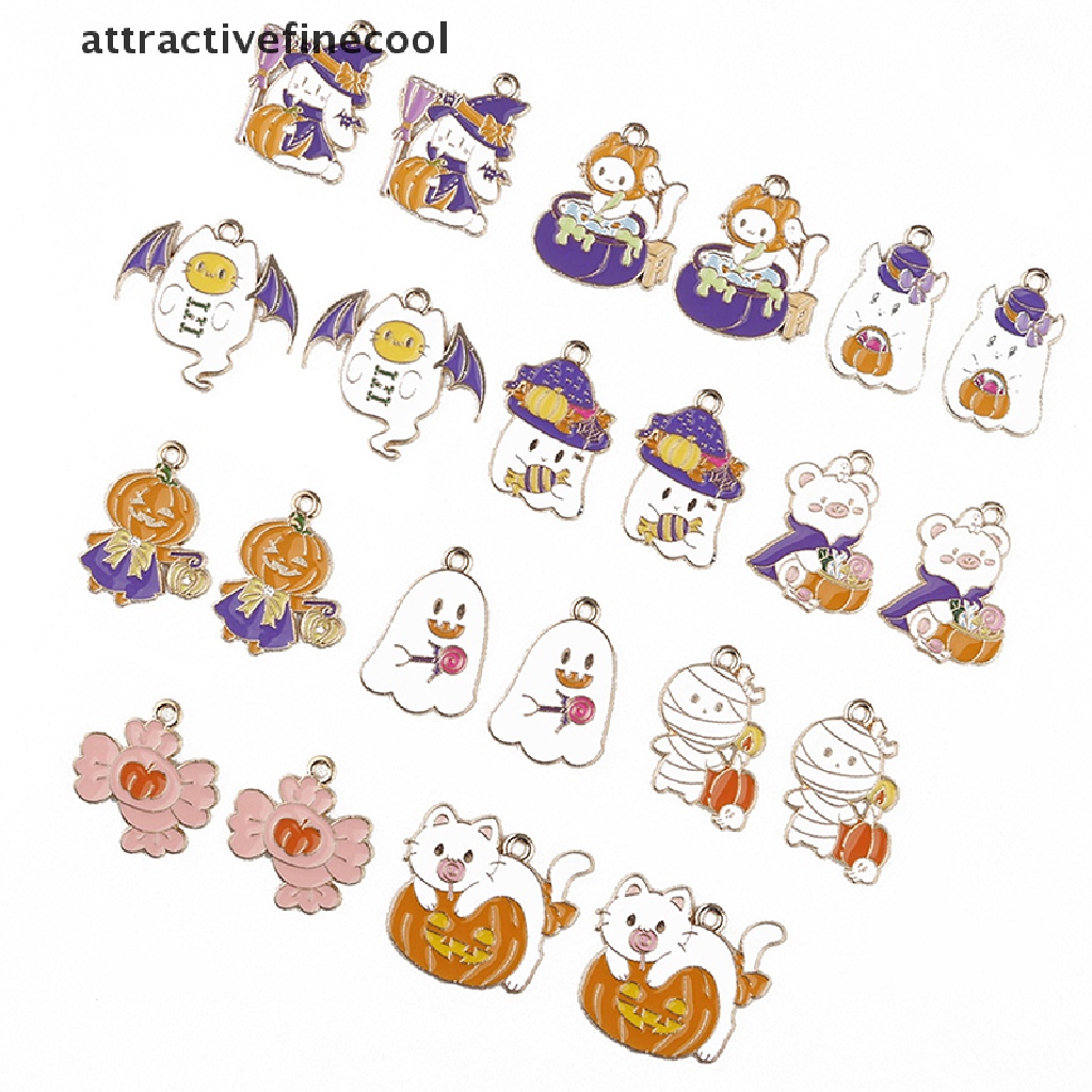 Set 10 Mặt Vòng cổ Phong Cách Halloween Độc Đáo