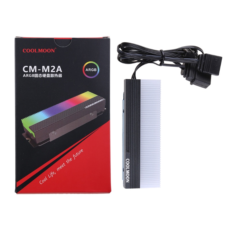 Quạt tản nhiệt ổ cứng LI COOLMOON CM-M73S M.2 ARGB SSD 2280