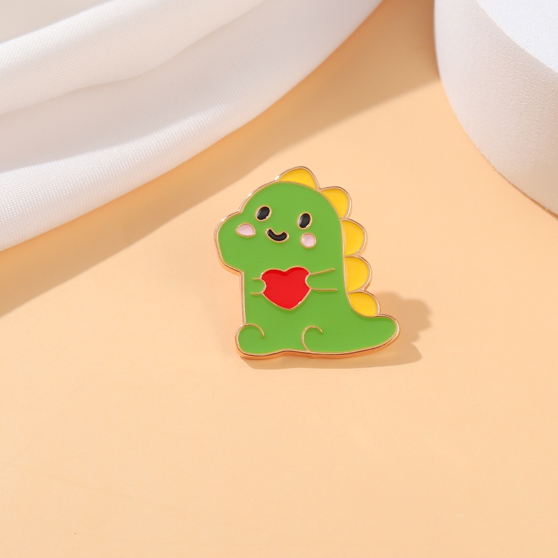 Ghim Cài Áo Hình Khủng Long Hoạt Hình Dễ Thương