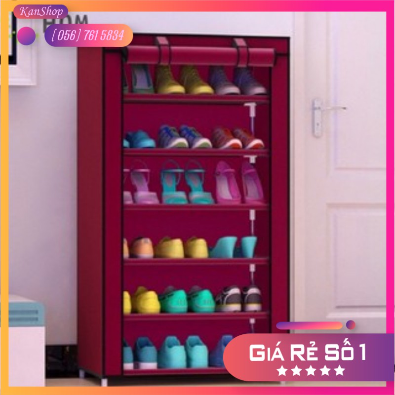 TỦ VẢI 7 TẦNG ĐỂ GIÀY GIA ĐÌNH KN107