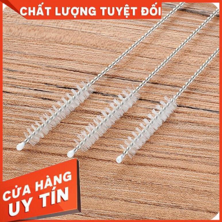 (Video Clip) Que Cọ Rửa Ống Hút 17Cm Thép Không Rỉ Que Cọ Rửa Vệ Sinh Ống Hút Cao Cấp