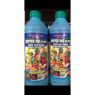 Bioted 603 cây ăn trái phân bón lá npk sinh học bioted 603 sp-rm mận, xoài, sầu riêng-1 lít-bổ sung dưỡng chất