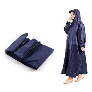 Áo Mưa Bis cao cấp Vải dù Siêu Nhẹ Không Xẻ Tà chống thấm