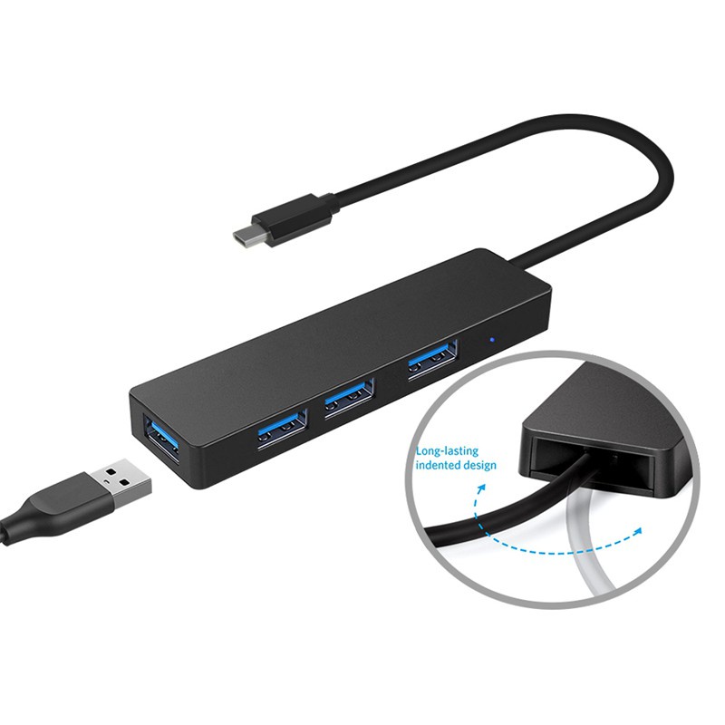 Bộ Chia 4 Cổng Usb 3.0 Hyd-9101T Cho Các Thiết Bị Usb C. Hỗ Trợ Windows Me / 2000 / Xp / Vista / Nt / 7 / 8