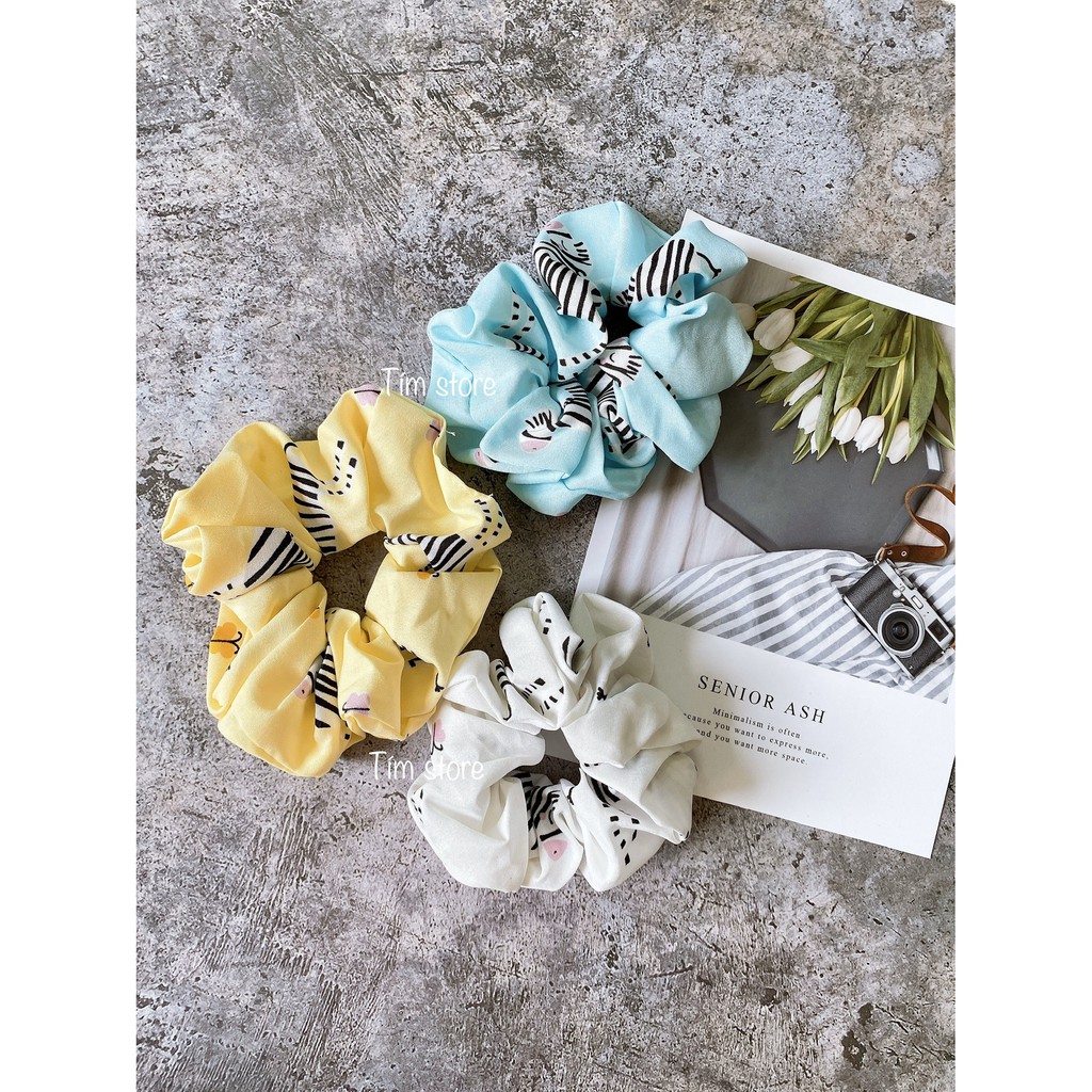 {Nhiều mẫu Thú }SCRUNCHIES M30 NGỰA, CHÓ, THÚ - CỘT TÓC VẢI THỜI TRANG NỮ HOT TREND GIÁ RẺ