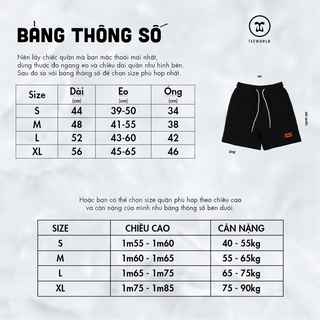 Quần short Teeworld Spandex Short Đen