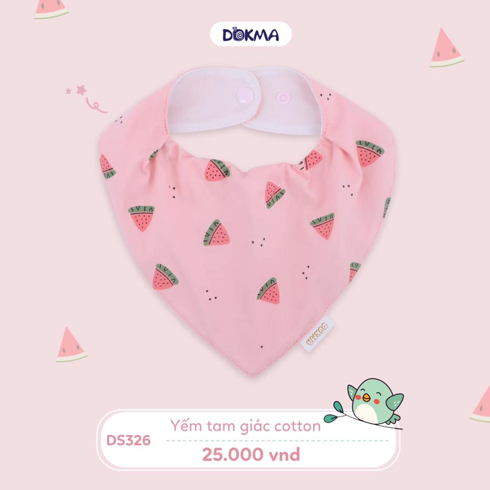 Yếm tam giác cotton Dokma DS326