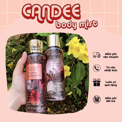 Body mist xịt thơm Victoria's Secret 250ml Blushing Berry Magnolia