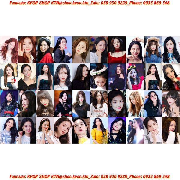 SÉT CARD BO GÓC JISOO BLACK PINK