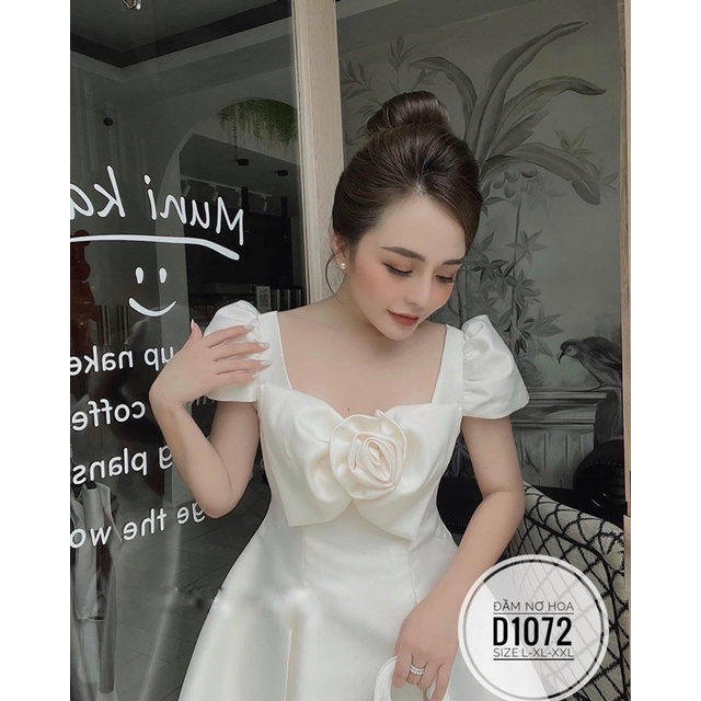 [ CHUBBY BIGSIZE ] ĐẦM NƠ HOA BIGSIZE