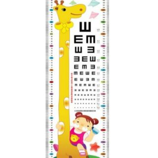 Decal thước đo chiều cao dán tường cho bé