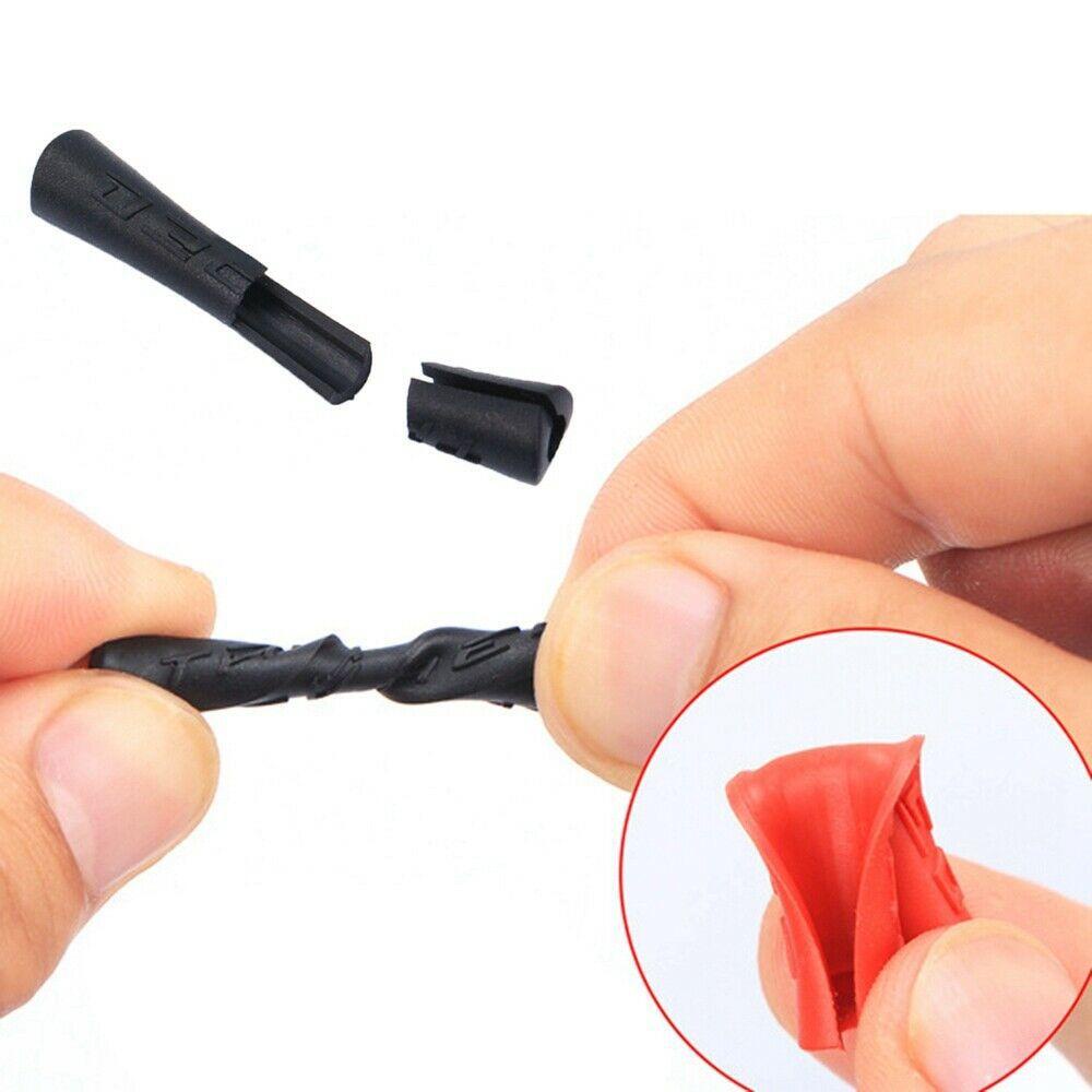 Set 4 Phụ Kiện Bảo Vệ Dây Cáp Phanh Xe Đạp Leo Núi Bằng Cao Su Ba Màu Mới