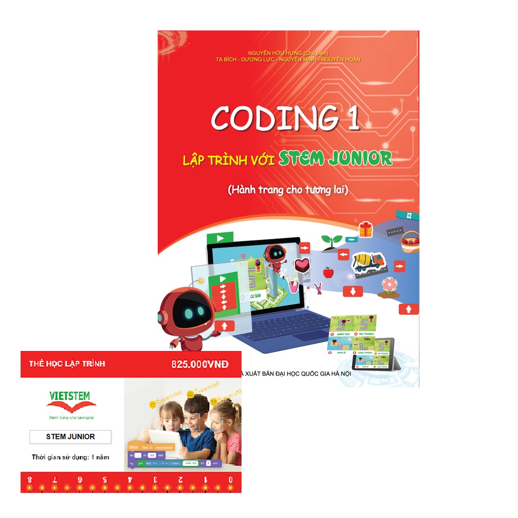 Sách và khóa học lập trình dành cho học sinh lớp 1 (lập trình STEM JUNIOR)