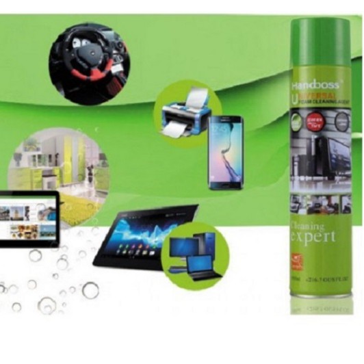 Bình xịt tạo bọt Handboss dùng vệ sinh cho Laptop, TV, Ô tô, màn hình, bàn ghế