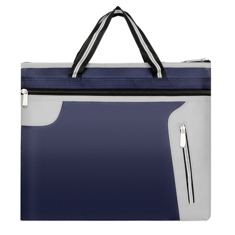 ◎❒✕ Túi xách Canvas phối khóa kéo thời trang công sở | BigBuy360 - bigbuy360.vn