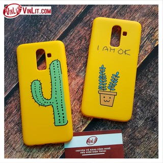 Ốp lưng Samsung J8 2018 ốp silicon dẻo họa tiết dễ thương chống bám vân tay  SJ8190211A4