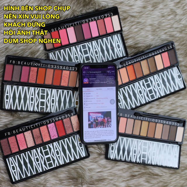 BẢNG PHẤN NHŨ LÌ VVAKE VVAKE HOLD LIVE CINNO WODWOD 10 Ô MÀU MẮT | BigBuy360 - bigbuy360.vn