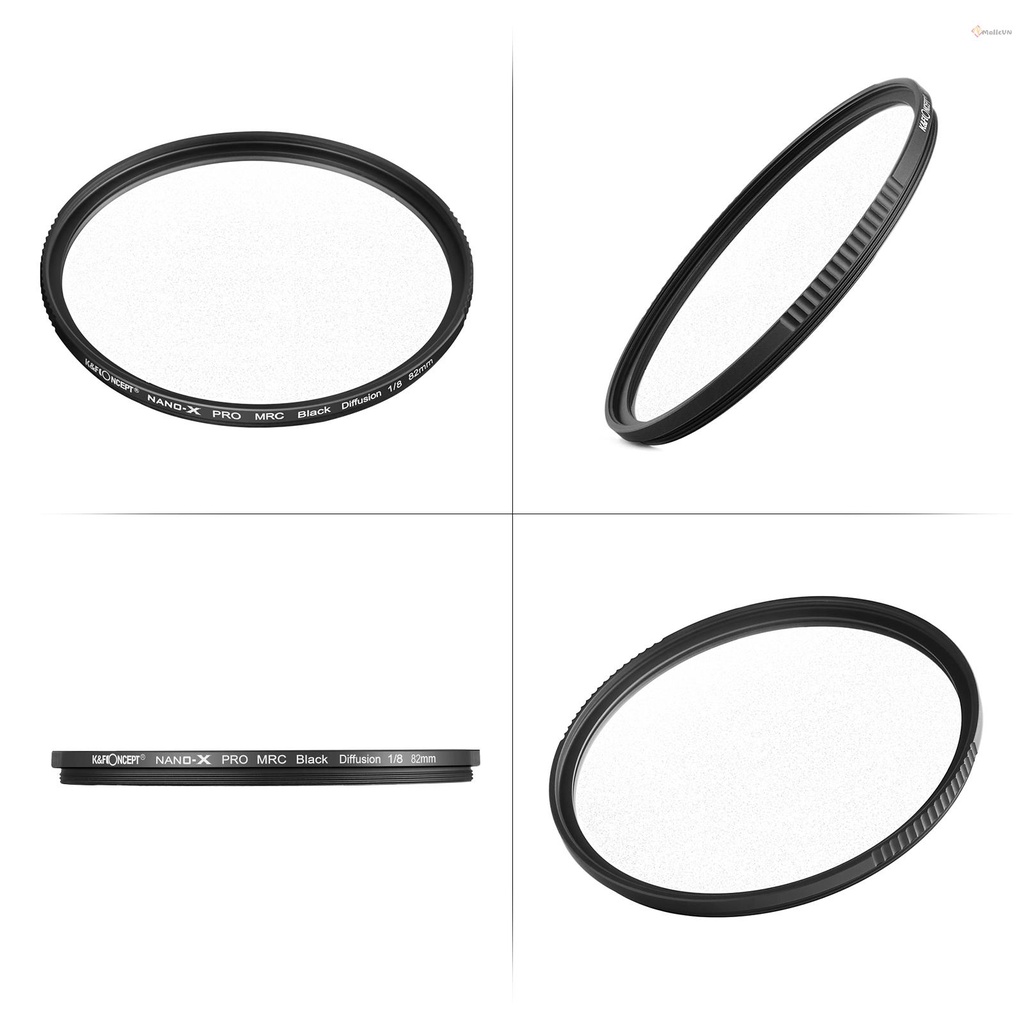 Kính lọc CONCEPT mềm 1/8 màu đen chống thấm nước chống trầy xước đường kính 82mm dành cho máy ảnh