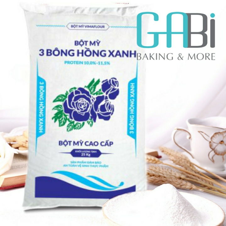 [Có sẵn] Bột mì 3 bông hồng xanh