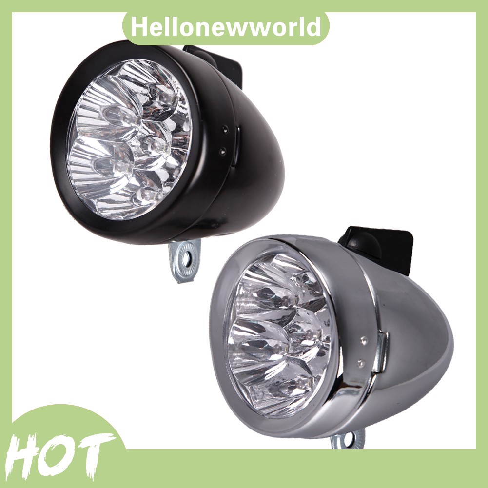 Retro Bicycle Bike Accessory Front Light Bracket Vintage 7LED Headlight GFY