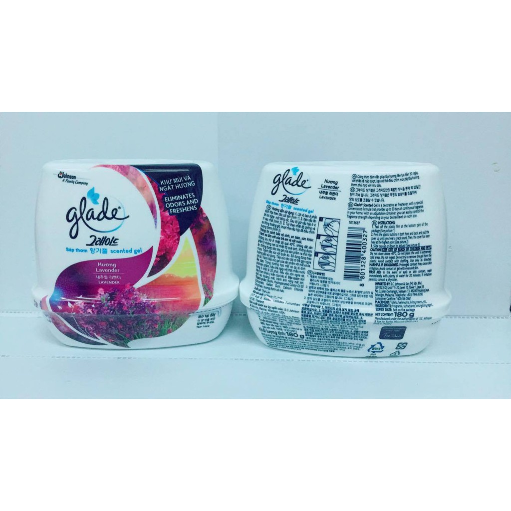 Sáp thơm Glade 180g cao cấp, hương tự nhiên, thơm, an toàn sức khỏe