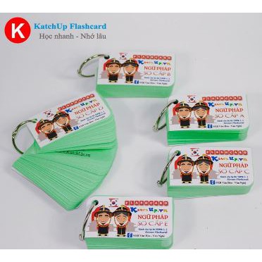 Bộ KatchUp Flashcard Ngữ Pháp Tiếng Hàn Sơ Cấp (TOPIK 1,2) - High Quality