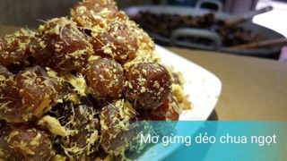 Ô mai mơ gừng dẻo