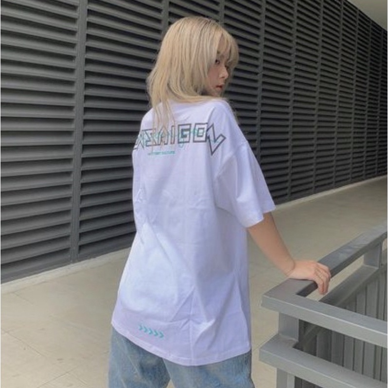 Full Tag Vải - Áo Thun Loca Brand Now SAIGON SIGNATURE DROPSHOULDER áo phông tay lỡ from rộng unisex nam nữ now sài gòn