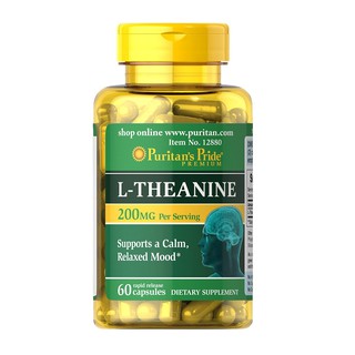 Viên uống giảm căng thẳng, cải thiện tinh thần L-theanine Puritan's Pride 60 viên