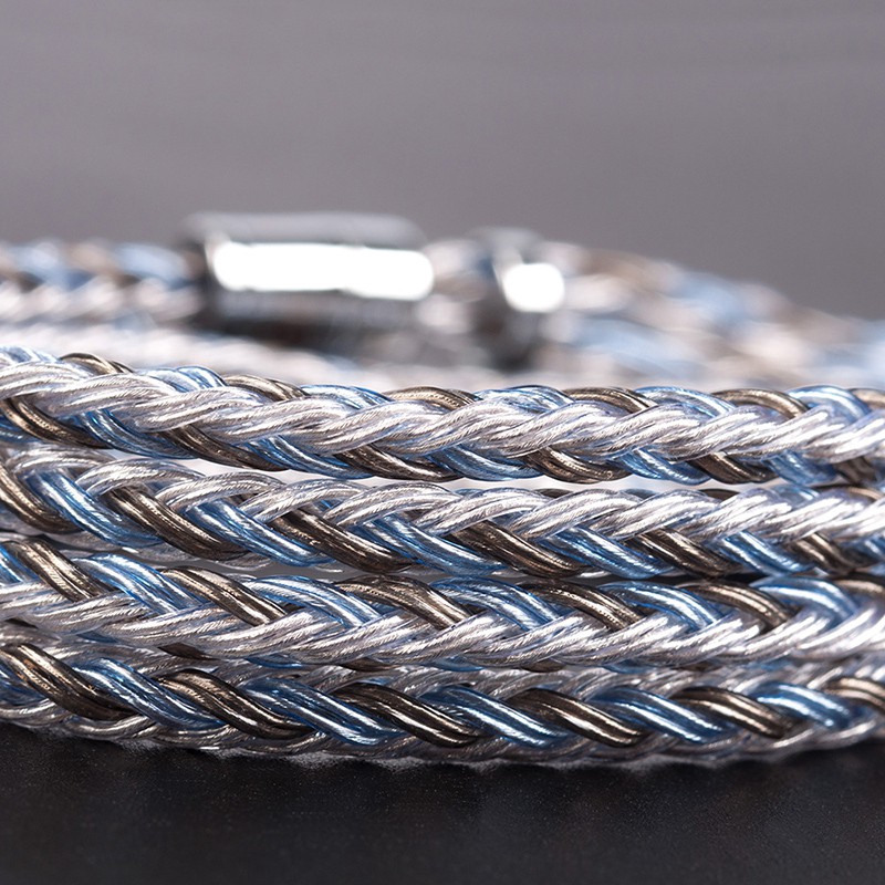 Dây Cáp Đồng Mạ Bạc 16 Lõi 2.5/3.5/4.4MM Với MMCX/2pin/QDC Tfz Cho KZ ZS10 ZSN Pro ZSX BLON BL-03 ZSX V90