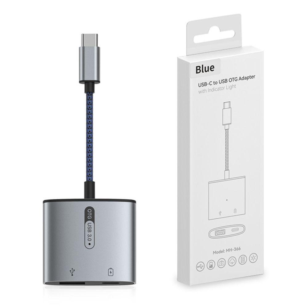 MYRONGVN Bộ Chuyển Đổi Dữ Liệu OTG Type-C 2 Trong 1 Hợp Kim Nhôm PD 60W